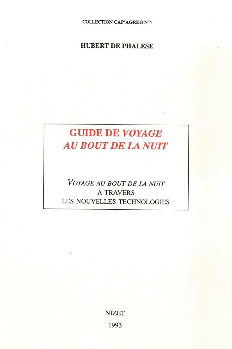 Guide de Voyage au bout de la nuit