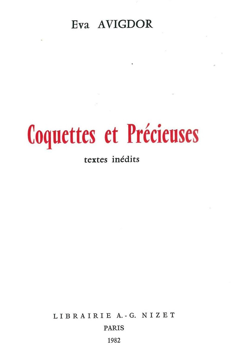 Coquettes et Précieuses