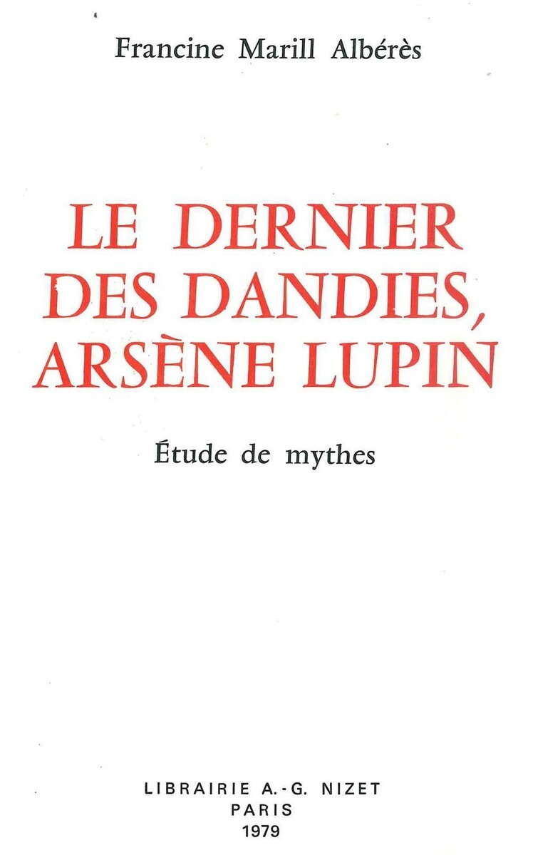 Le Dernier des dandies, Arsène Lupin