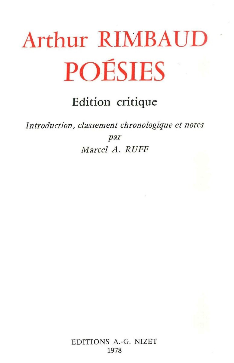 Poésies