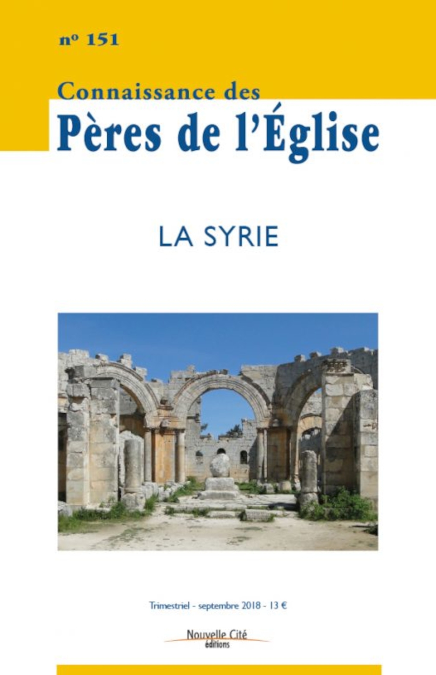 Connaissance des Pères de l'Église n°151
