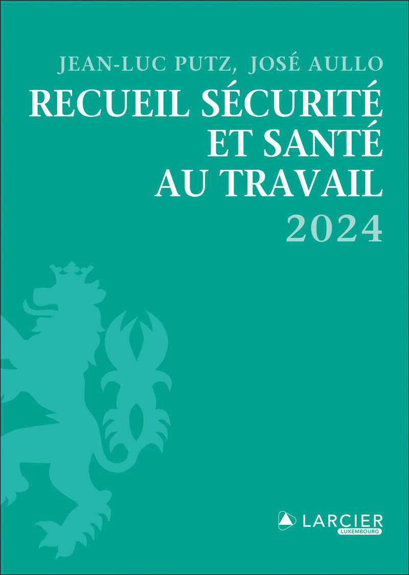 Recueil Sécurité et santé au travail - 2024