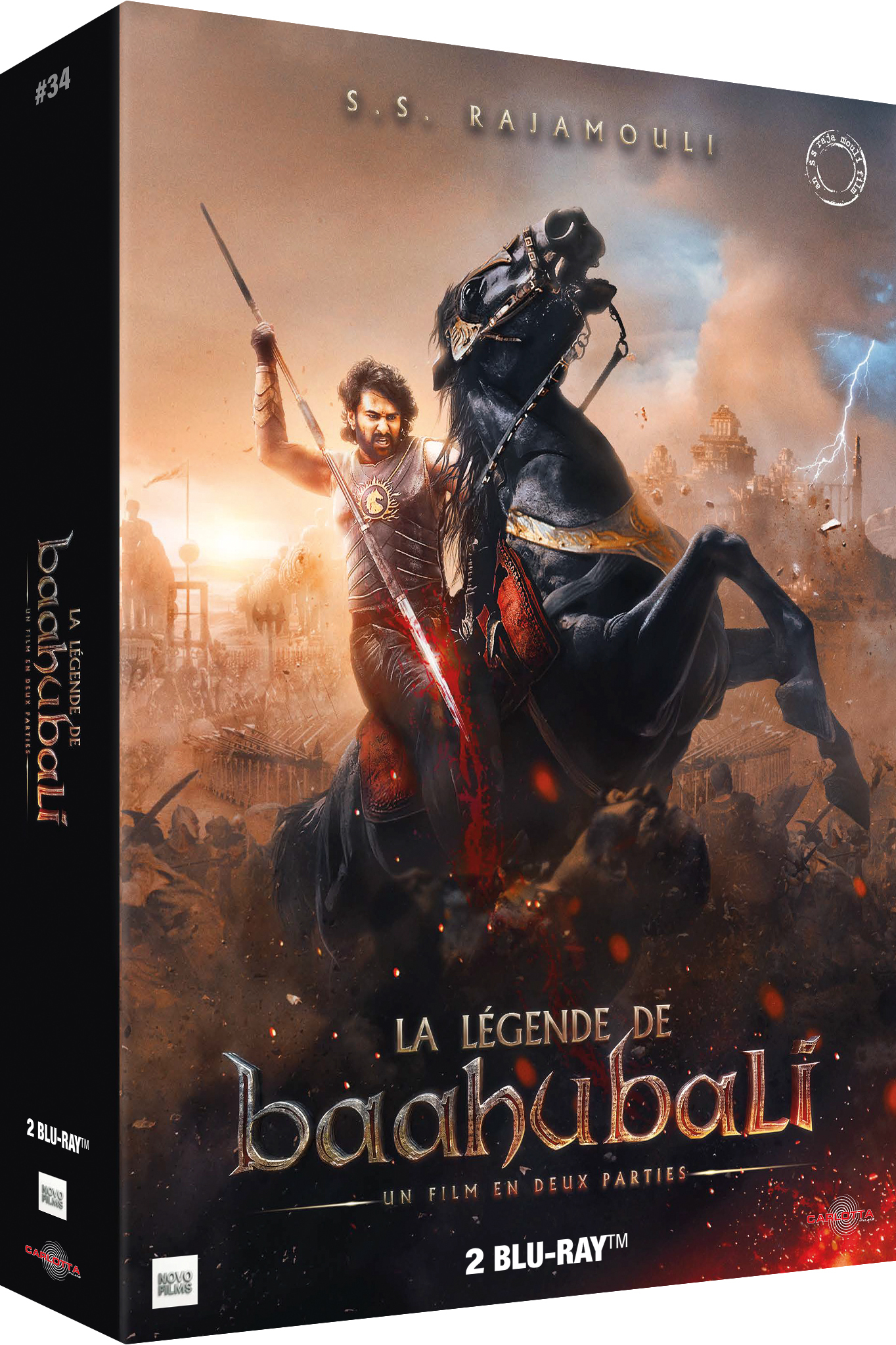 LEGENDE DE BAAHUBALI - PARTIES 1 ET 2 - (LA) - EPL #34 - 2 BLU-RAY + MEMORABILI