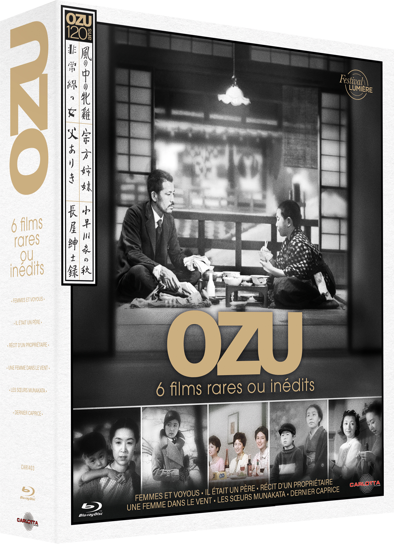 BR COFFRET OZU 6 FILMS RARES BLURAY / FEMMES ET VOYOUS / IL ETAIT UN PERE / RECIT D-UN PROPRIETAIRE / UNE FEMME DANS LE VENT / LES SOEURS MUNAKATA / DERNIER CAPRICE