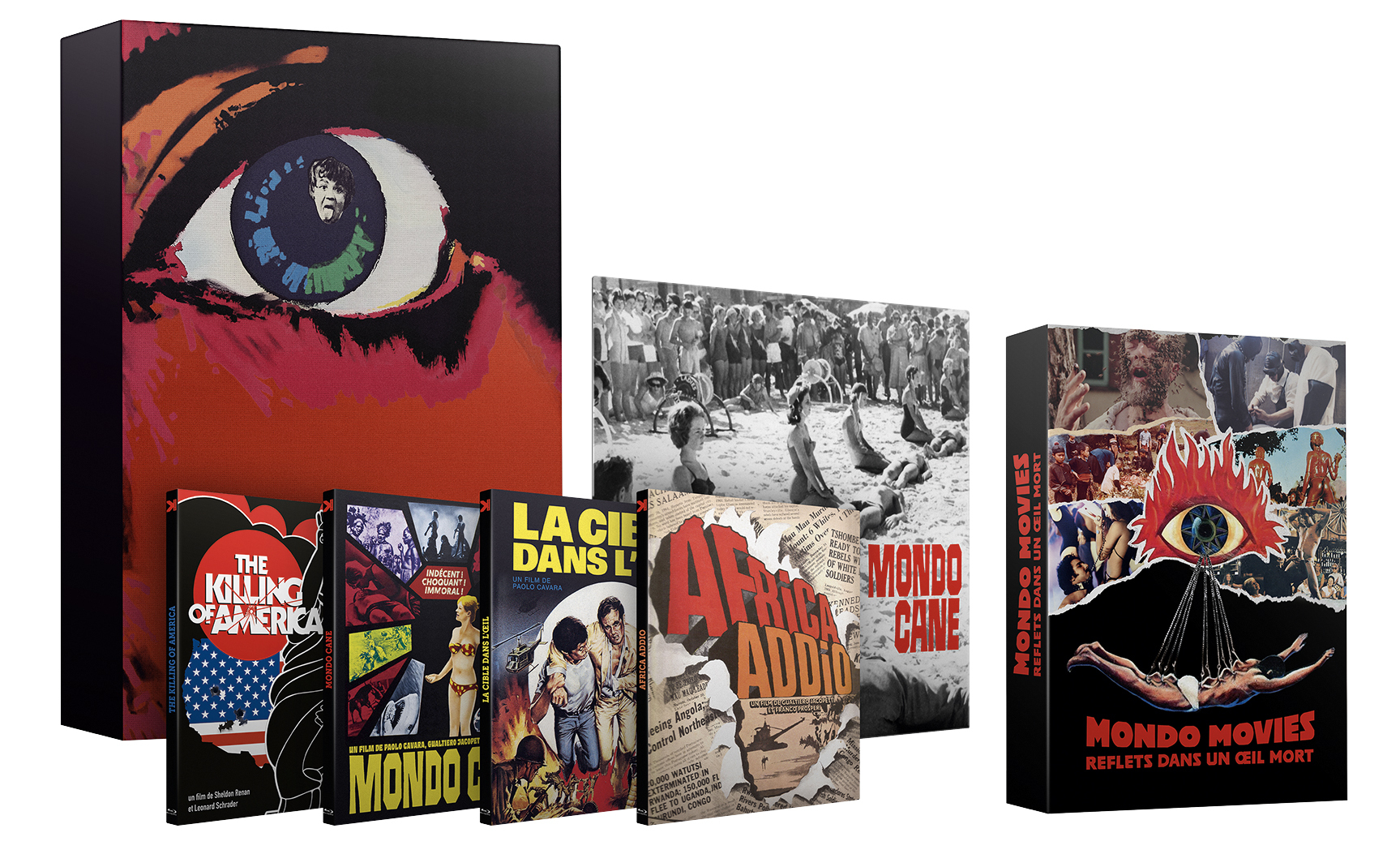 COFFRET MONDO - 4 BLU-RAY + LIVRE + VINYLE 45 tours + 2 AFFICHES
