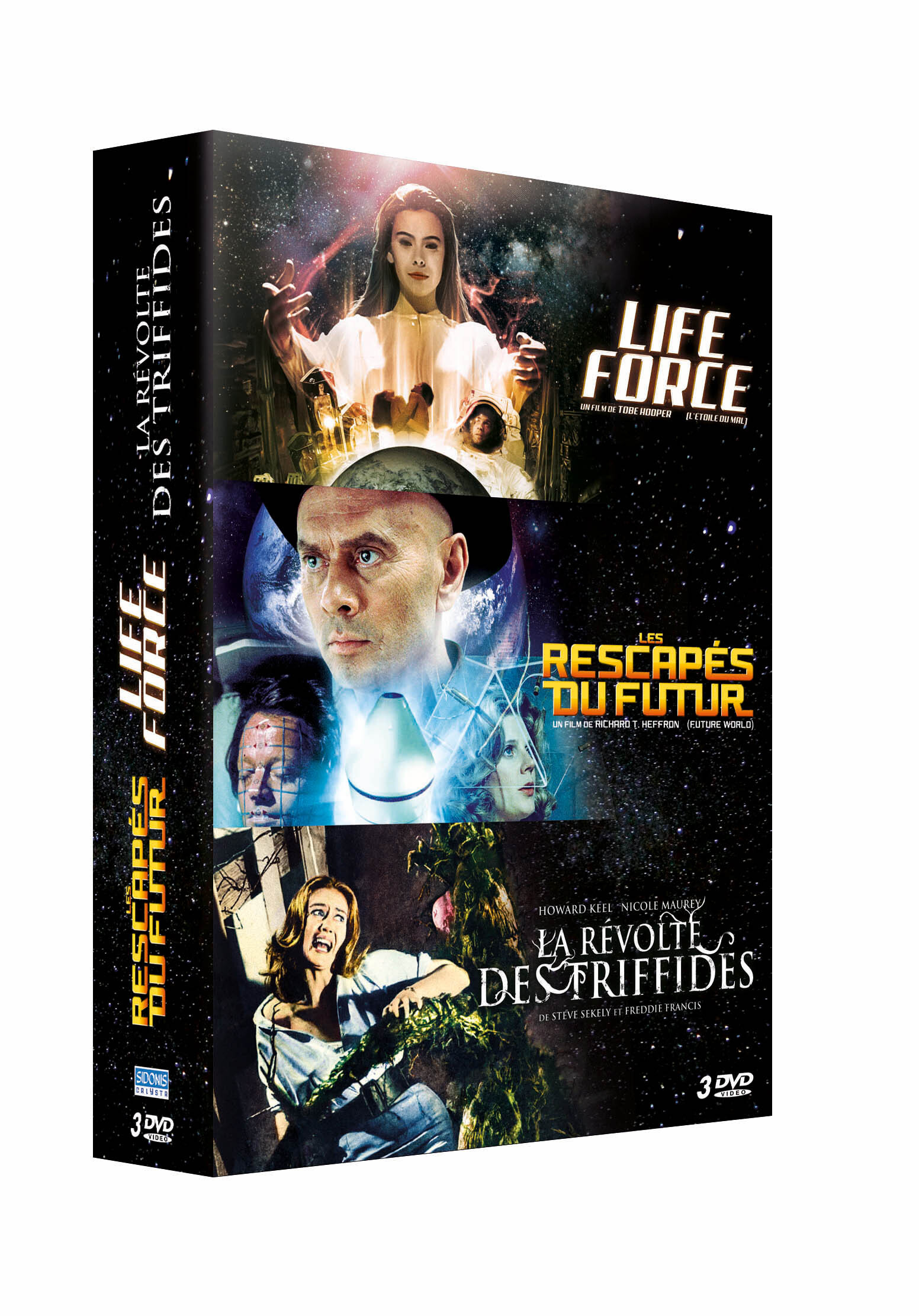 LIFE FORCE + RESCAPES DU FUTUR + REVOLTE DES TRIFFIDES - 3 DVD