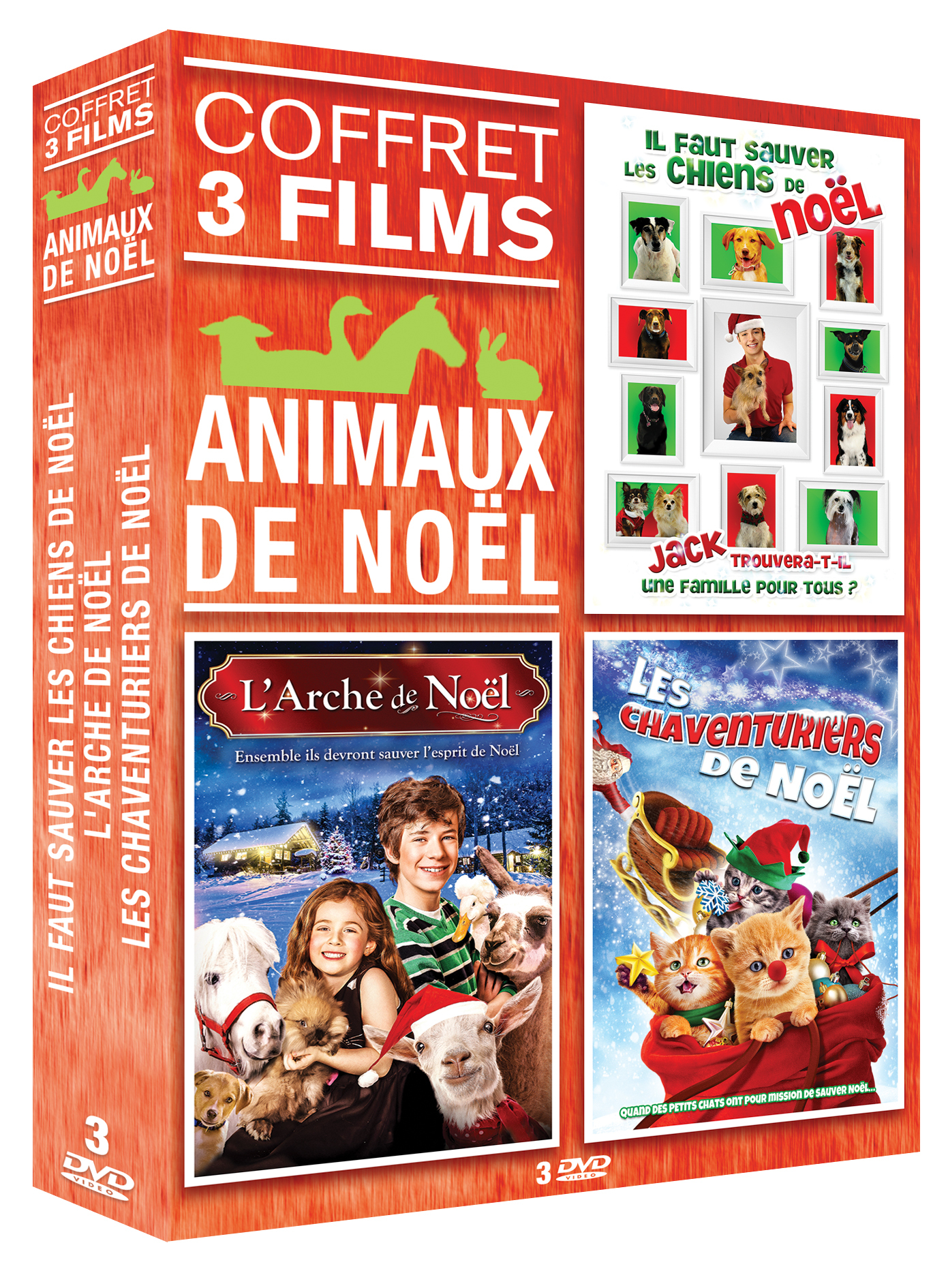 ANIMAUX DE NOEL - 3 DVD