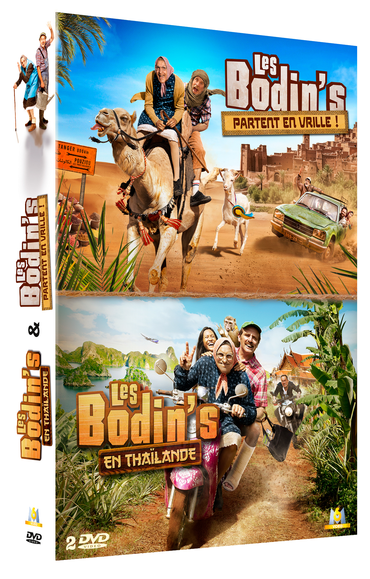 2 FILMS LES BODIN'S EN THAILANDE + LES BODIN'S PARTENT EN VRILLE - 2 DVD