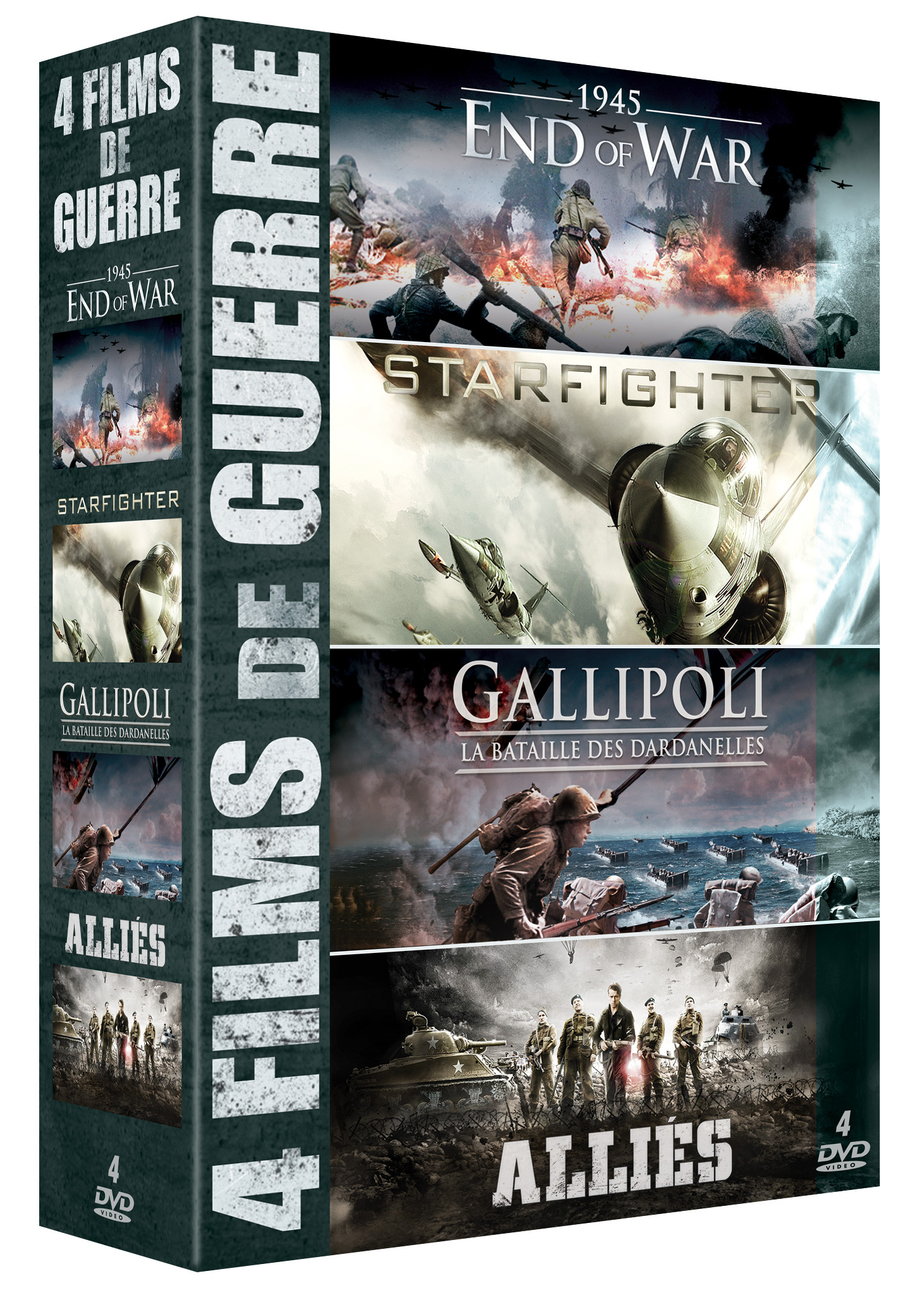 4 FILMS DE GUERRE - 4 DVD
