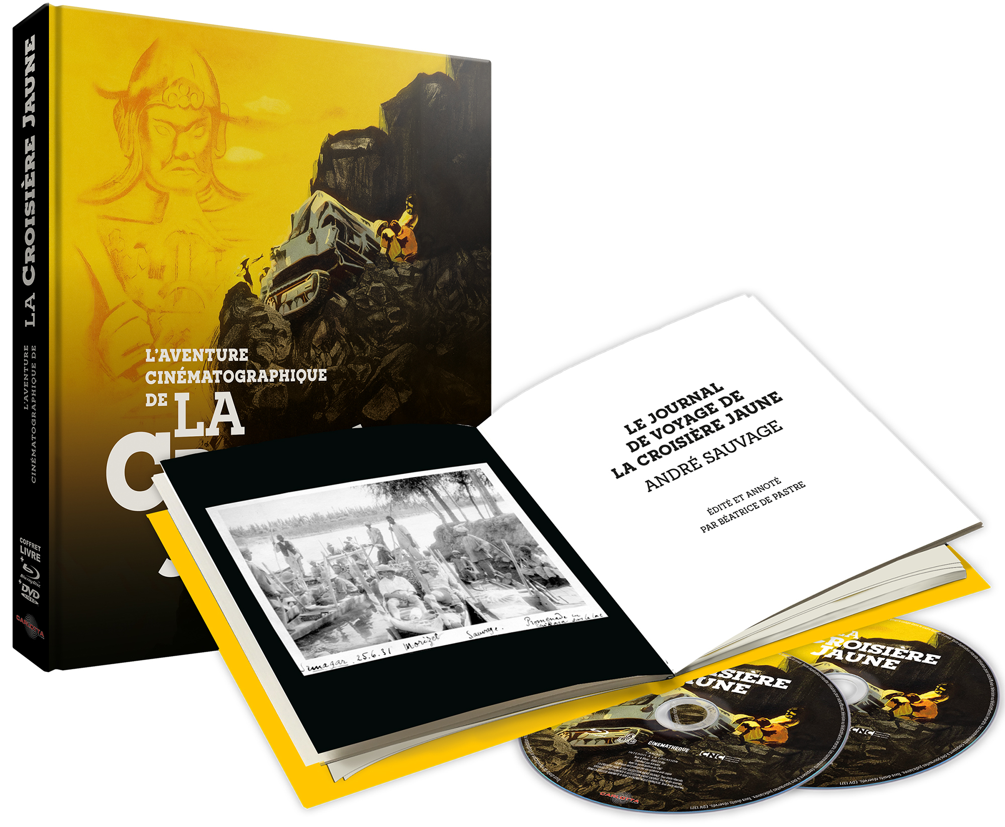 AVENTURE CINEMATOGRAPHIQUE DE LA CROISIERE JAUNE (L') - COFFRET DVD + BLU-RAY +