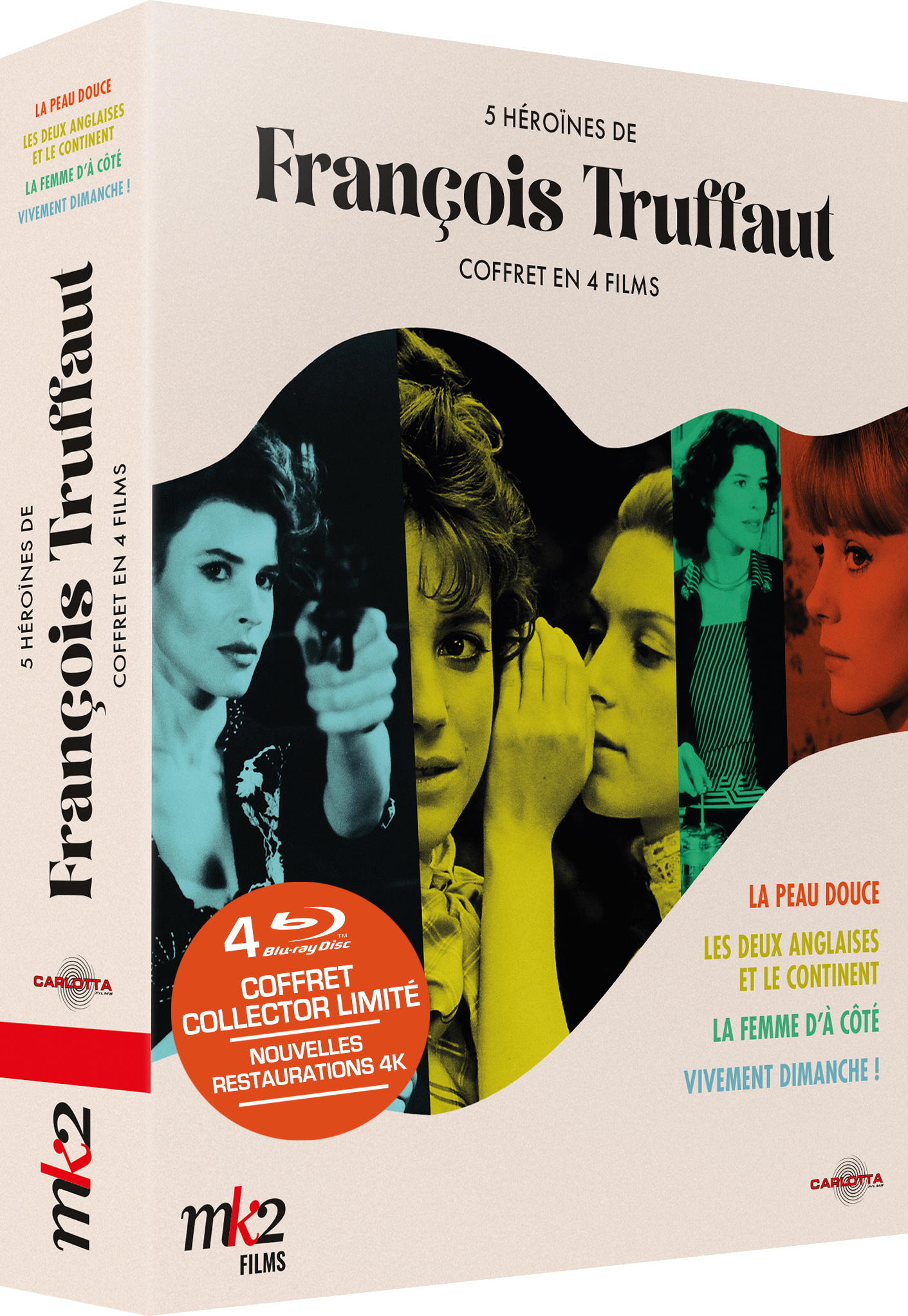 CF BR 5 HEROINES DE FRANCOIS TRUFFAUT COFFRET BLURAY