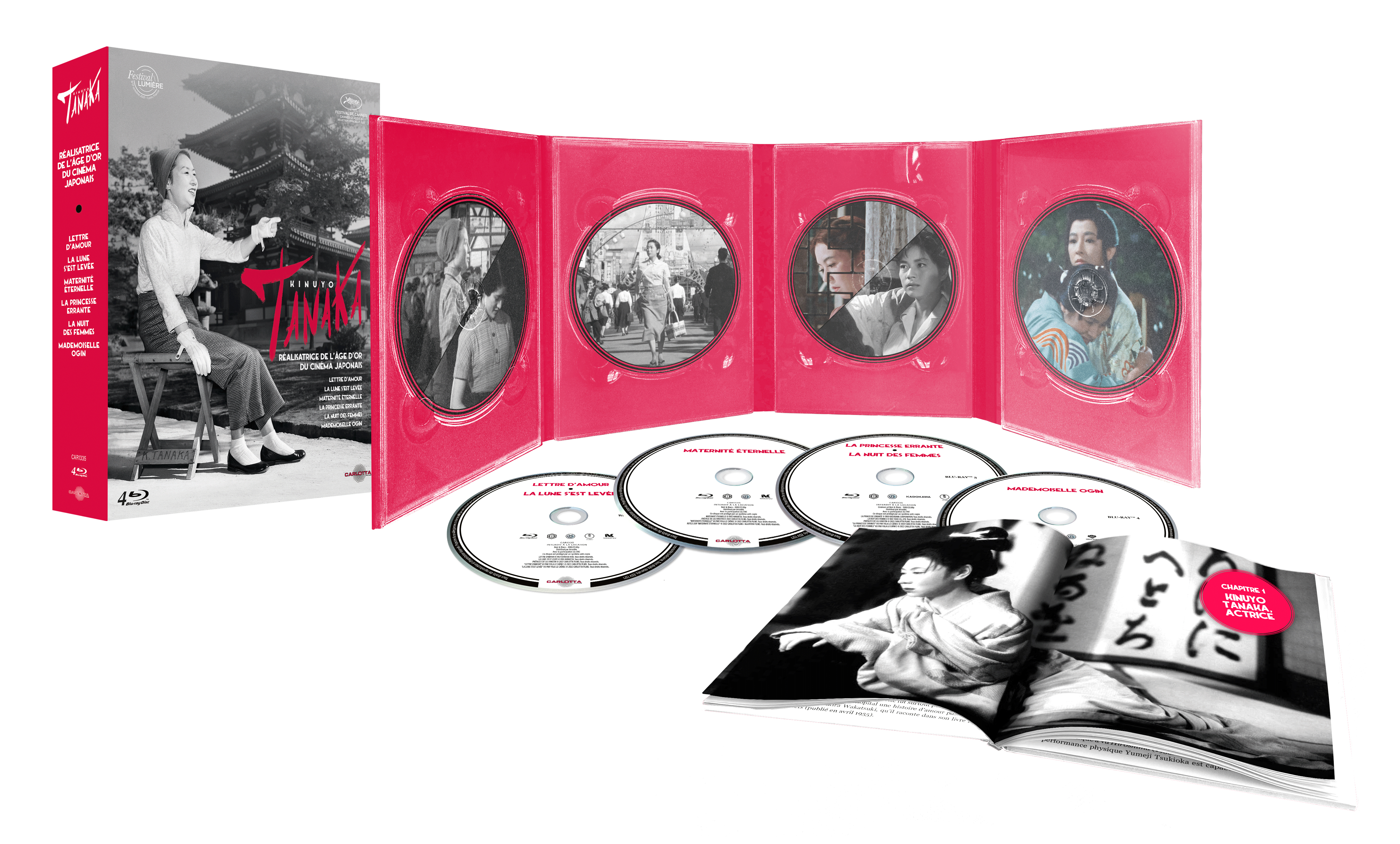 KINUYO TANAKA REALISATRICE DE L'AGE D'OR DU CINEMA JAPONAIS - 4 BLU-RAY + LIVRET