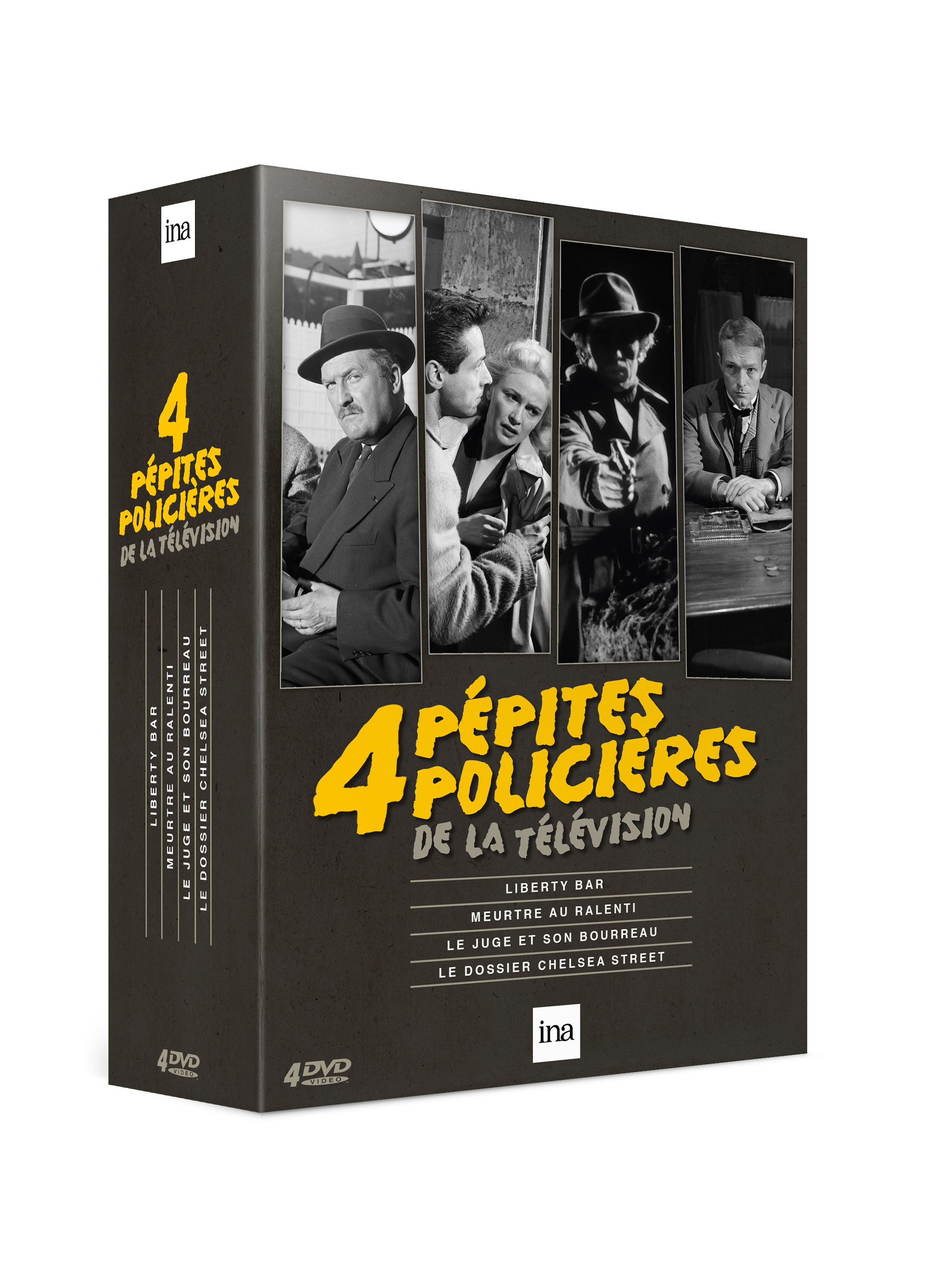 4 PEPITES POLICIERES DE LA TELEVISION - 4 DVD