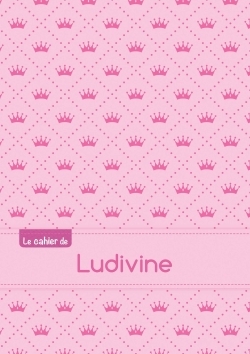 Le cahier de Ludivine - Blanc, 96p, A5 - Princesse