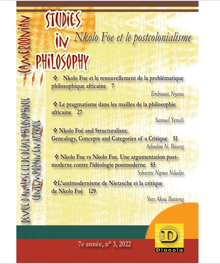 Cameroonian studies in philosophy