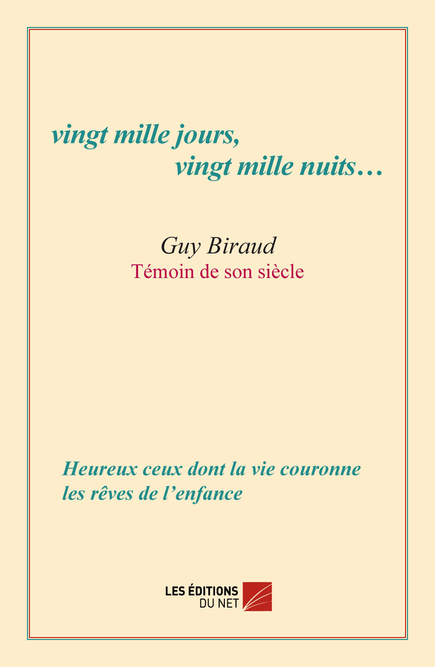 vingt mille jours, vingt mille nuits…