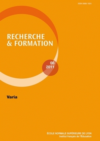 RECHERCHE ET FORMATION, N  066/2011 : VARIA