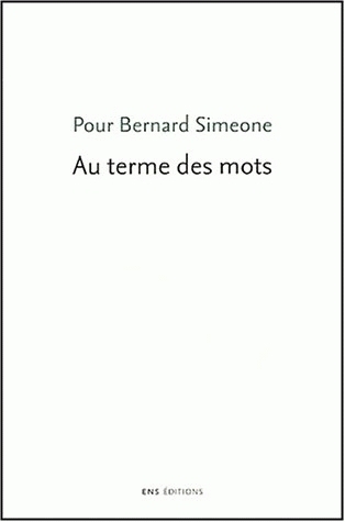 Au terme des mots