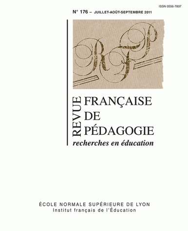 REVUE FRANCAISE DE PEDAGOGIE, N  176/2011