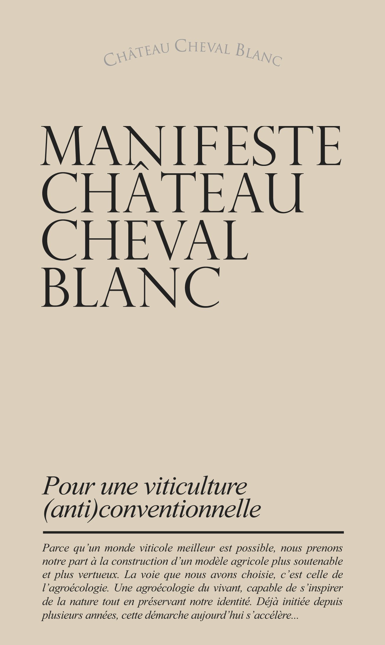 MANIFESTE CHÂTEAU CHEVAL BLANC