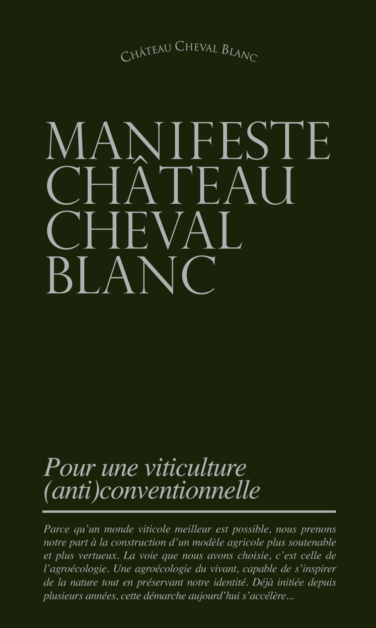 MANIFESTE CHÂTEAU CHEVAL BLANC