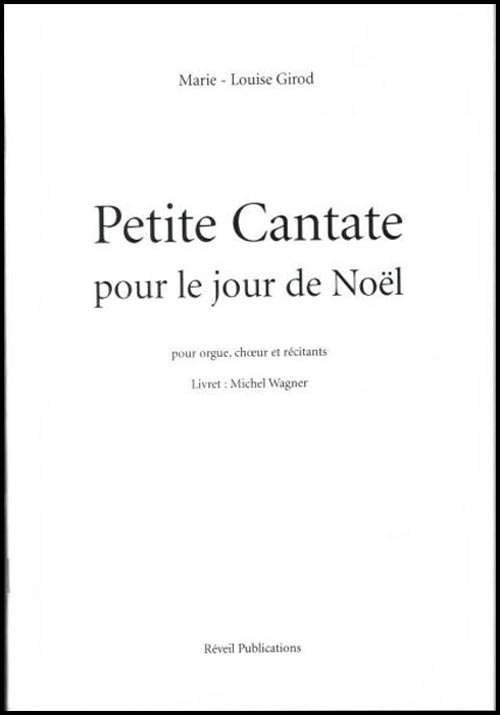 Petite cantate pour le jour de Noël - Livret