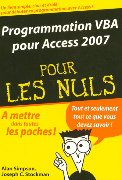 Programmation VBA pour Access 2007 Poche Pour les nuls