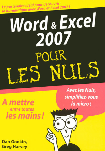 Word & Excel 2007 MegaPoche Pour les nuls