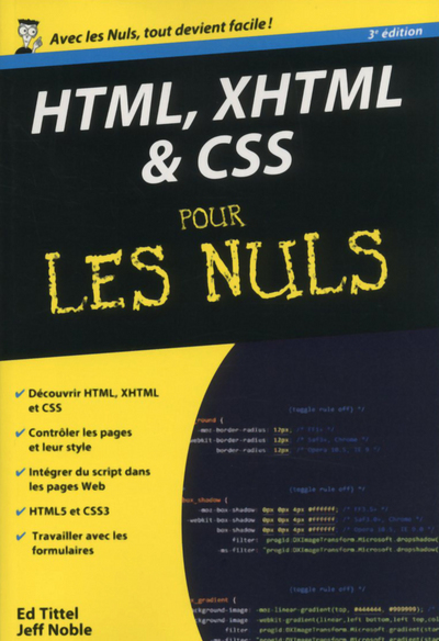 html, xhtml & css 3ed poche pour les nuls