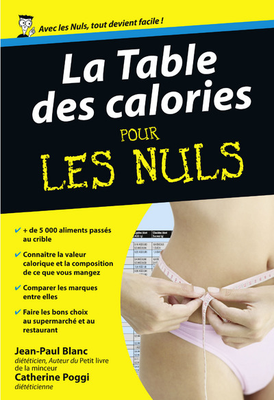 Table des calories Poche Pour les nuls