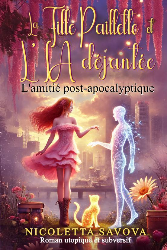 Fille paillette & IA - amitié post-apo