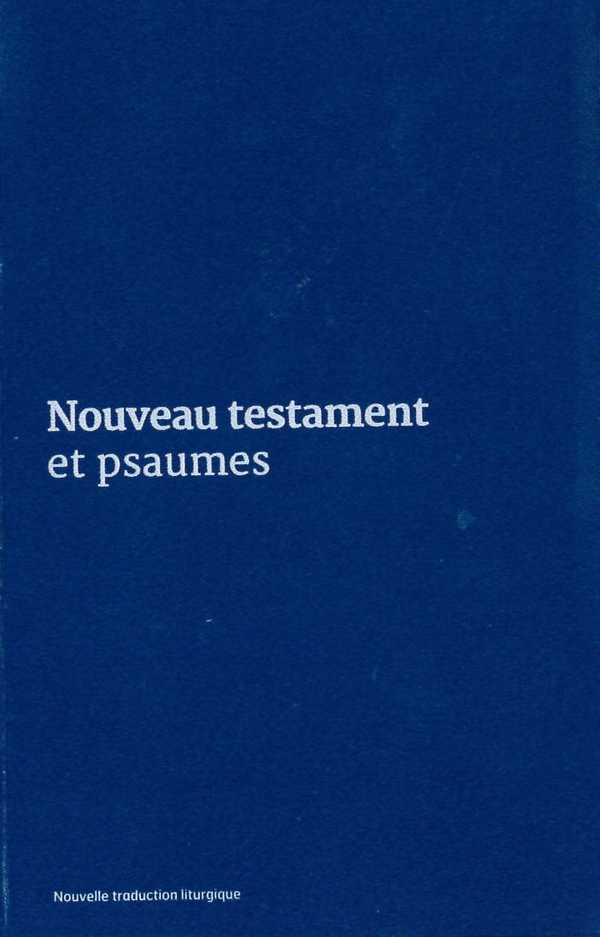 Nouveau Testament et Psaumes - Couverture vinyle bleue