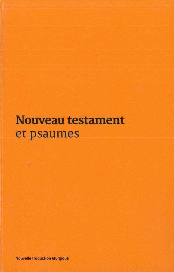 Nouveau Testament et Psaumes - Couverture vinyle orange