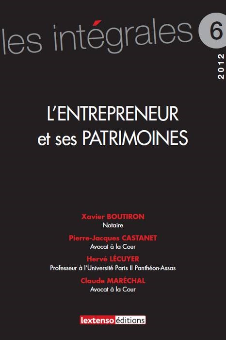l'entrepreneur et ses patrimoines