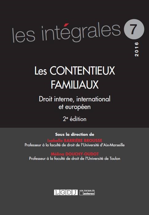 les contentieux familiaux - 2ème édition