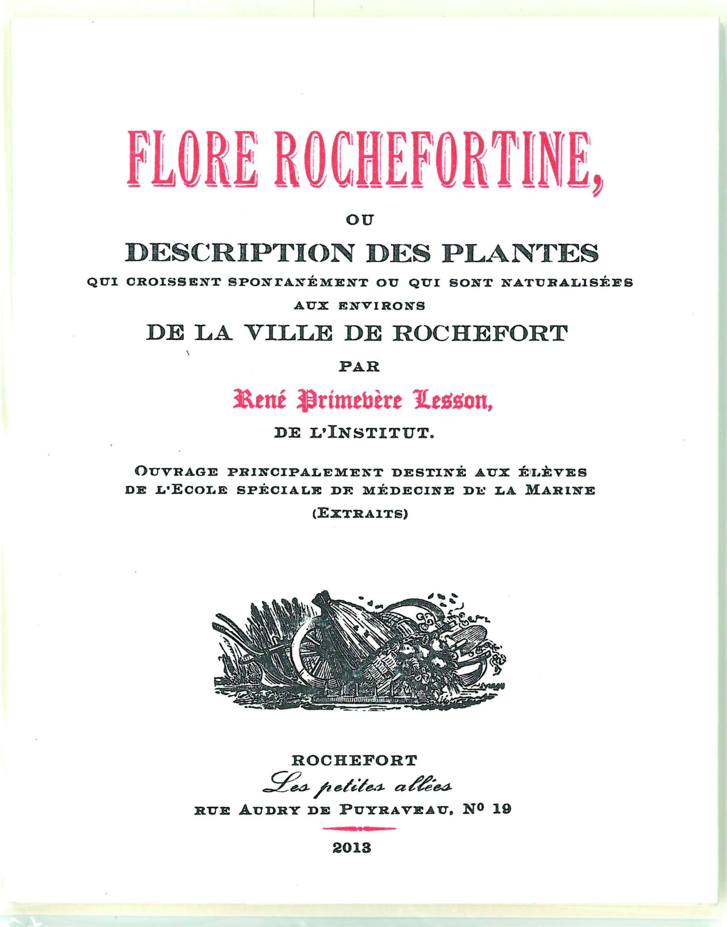 Flore rochefortine, ou description des plantes qui croissent... aux environs... de Rochefort