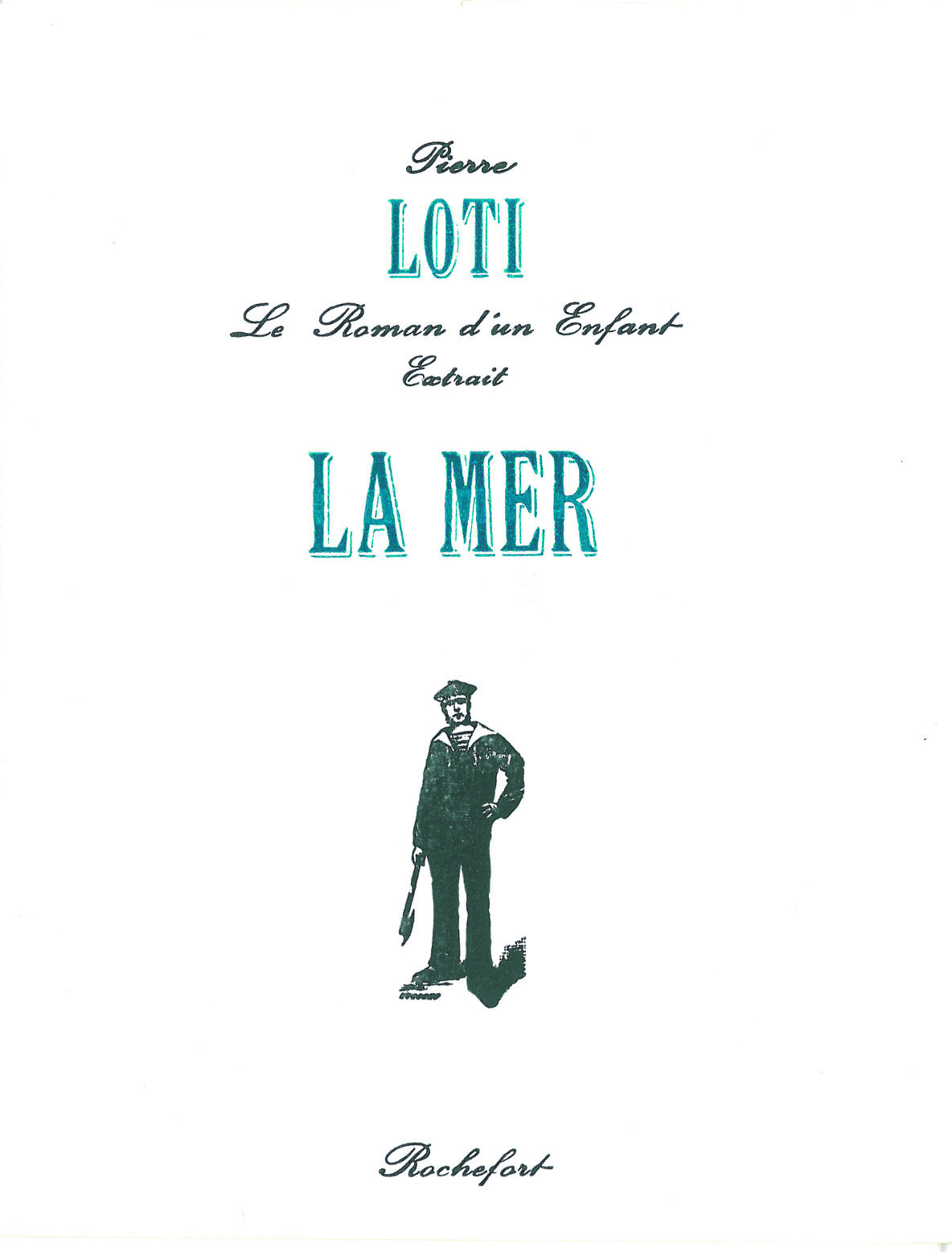 La Mer : Le roman d'un enfant, extrait