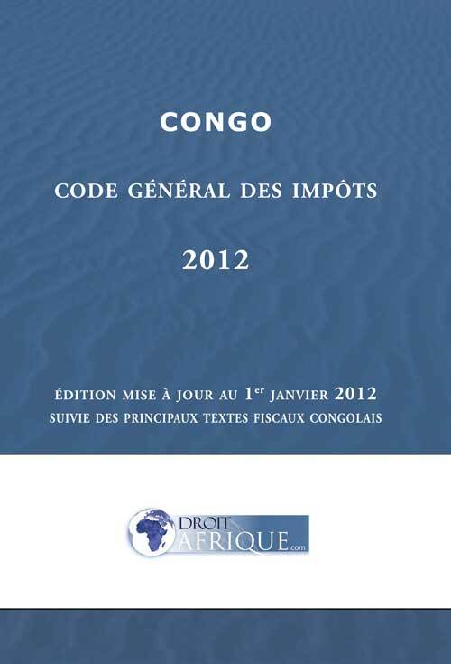 Congo, Code des impots 2012