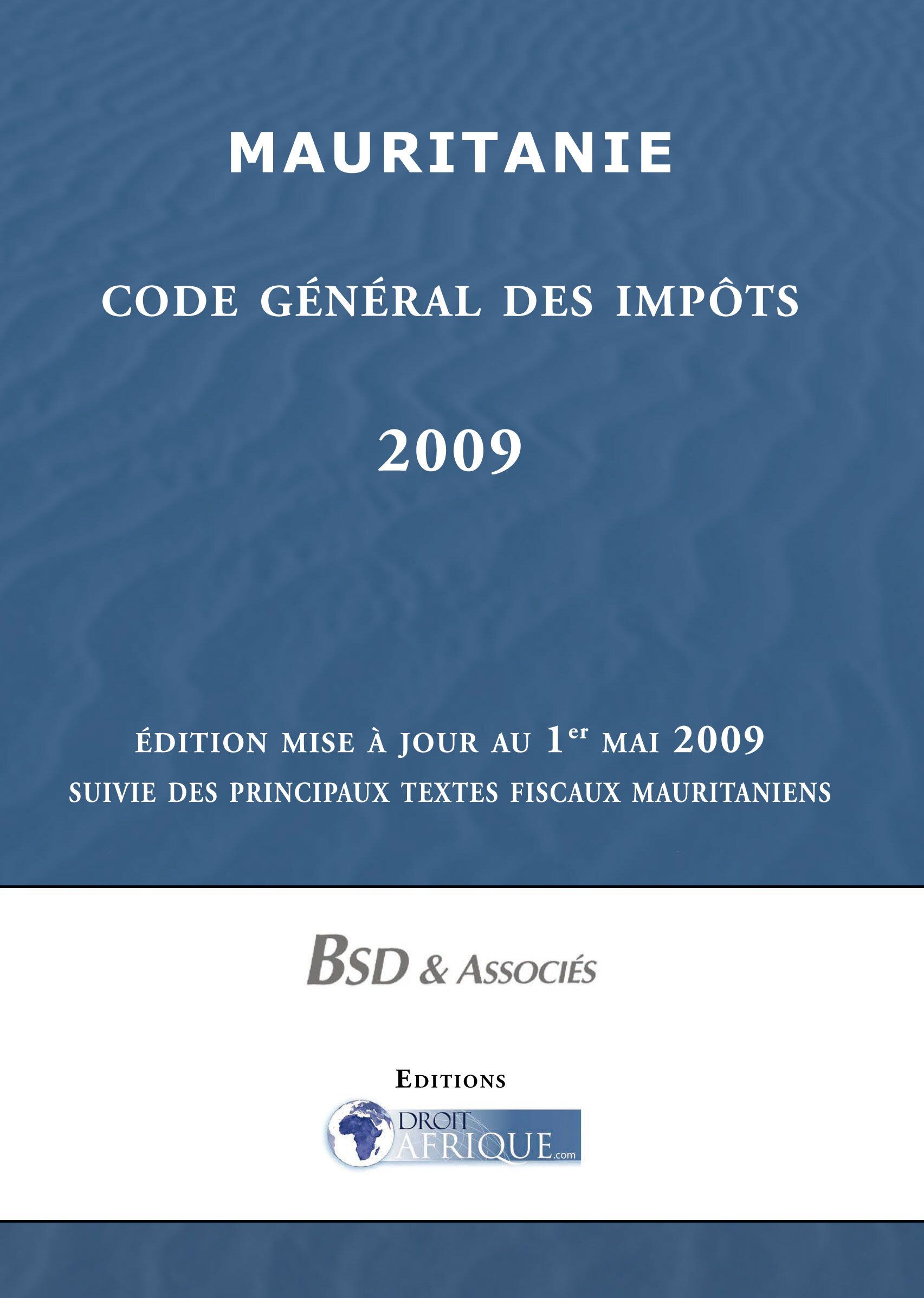 Mauritanie, Code général des impôts 2009