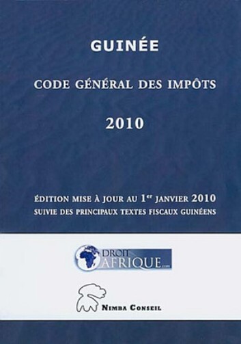 Guinee, Code general des impots 2010
