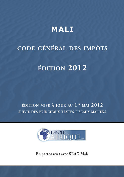 Mali, Code des impots 2012