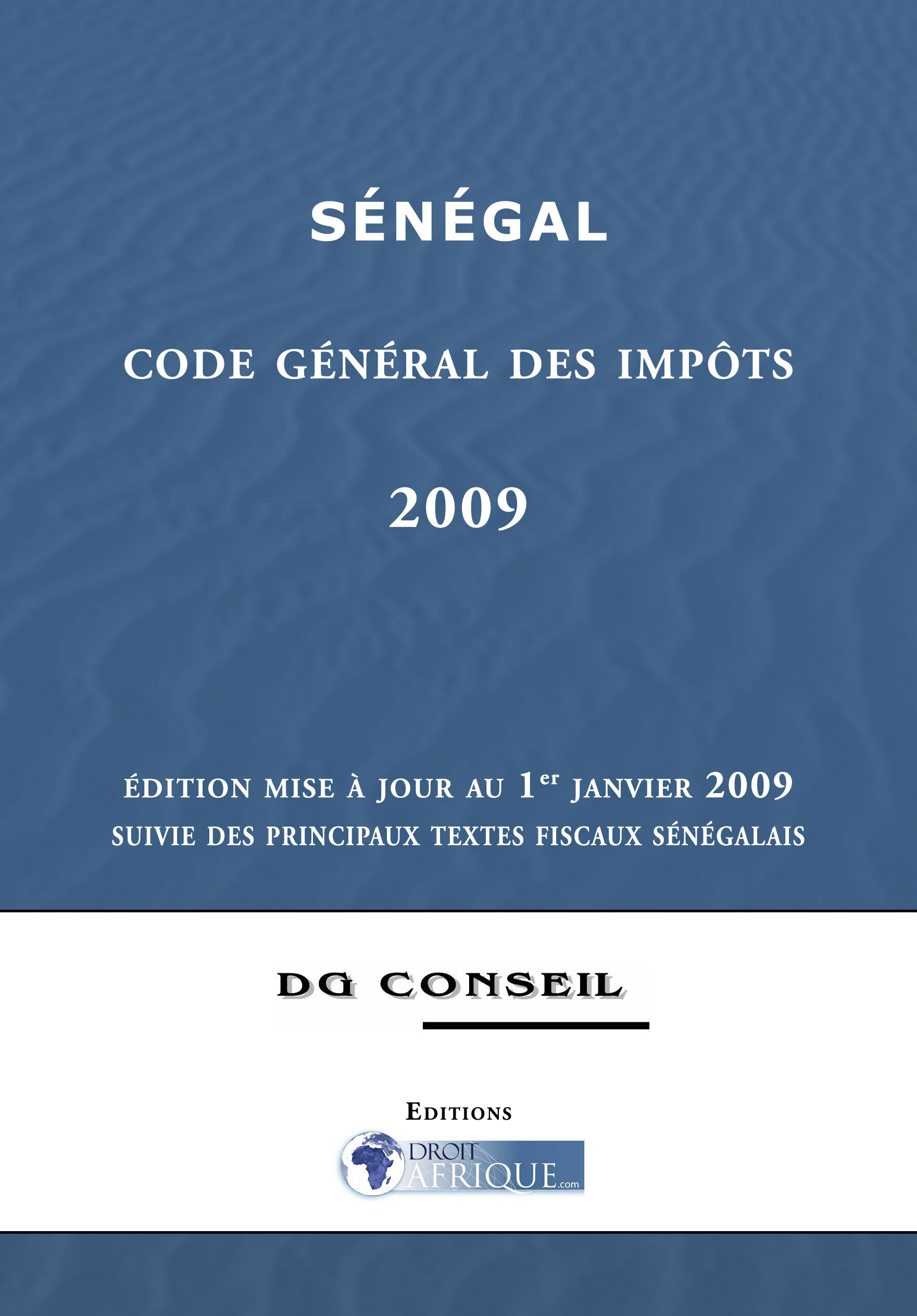 Senegal, Code general des impots 2009