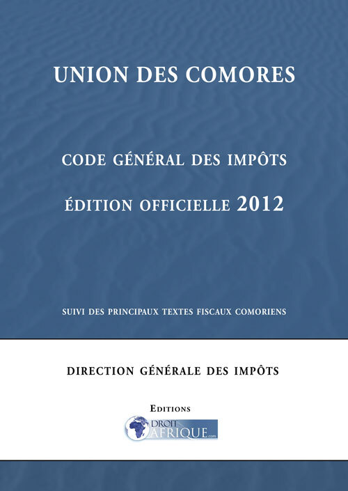 Comores, Code des impots 2012