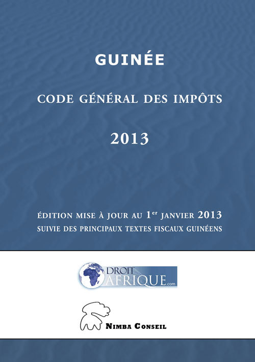 Guinee - Code general des impots 2013