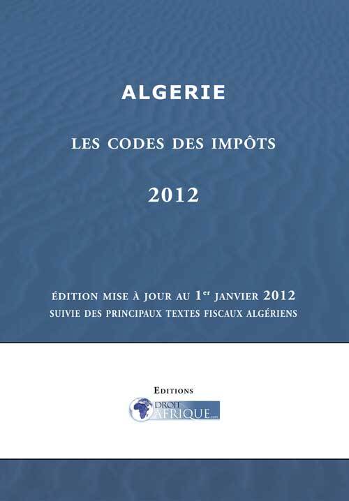 Algerie, Codes des impots 2012