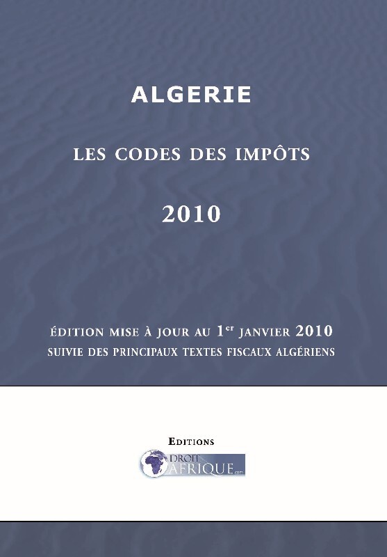 Algerie, Code des impots 2010