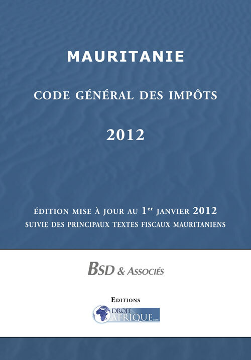 Mauritanie, Code des impots 2012