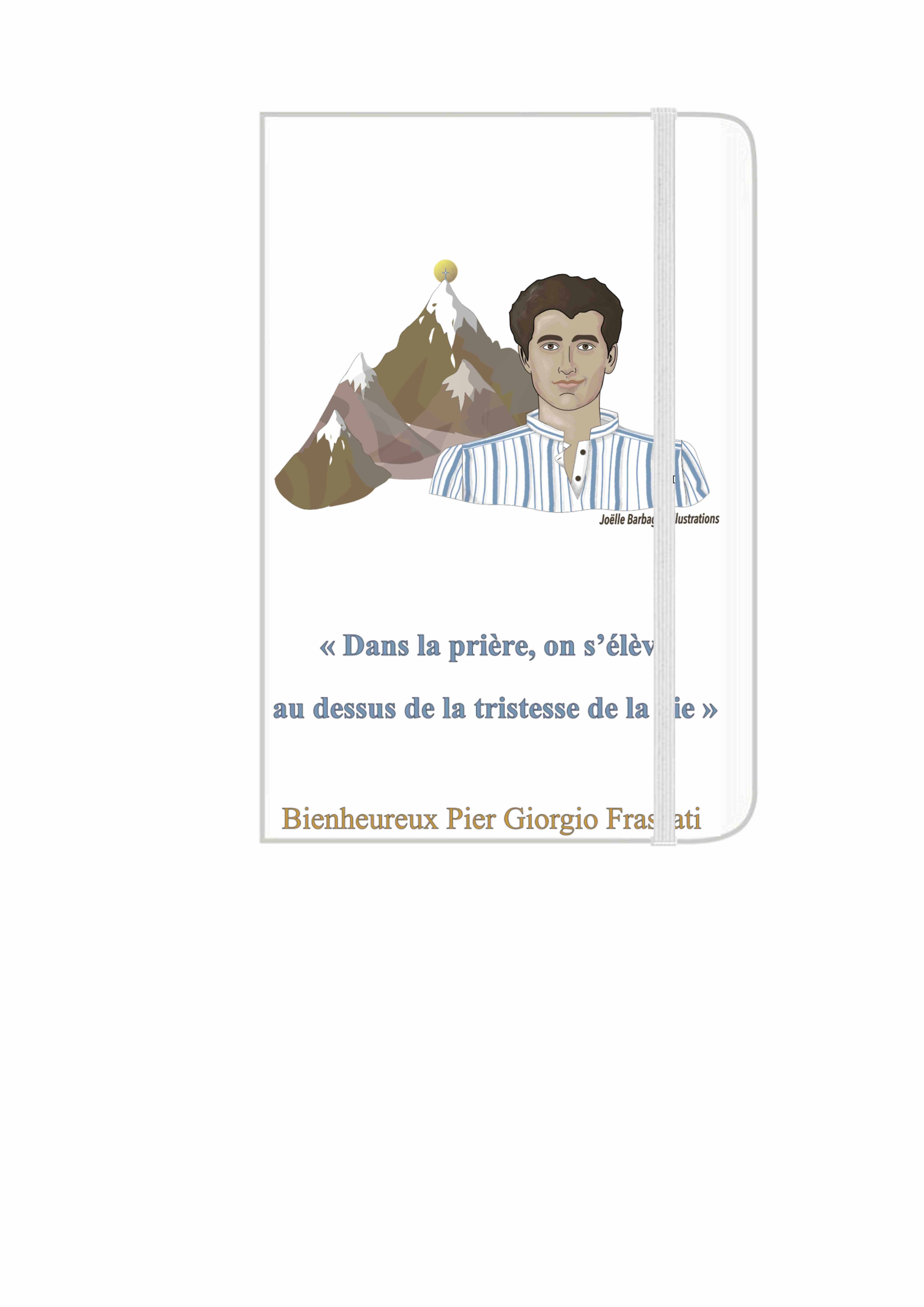 Carnet A5 Pier Giorgio Frassati Joëlle Barbagli