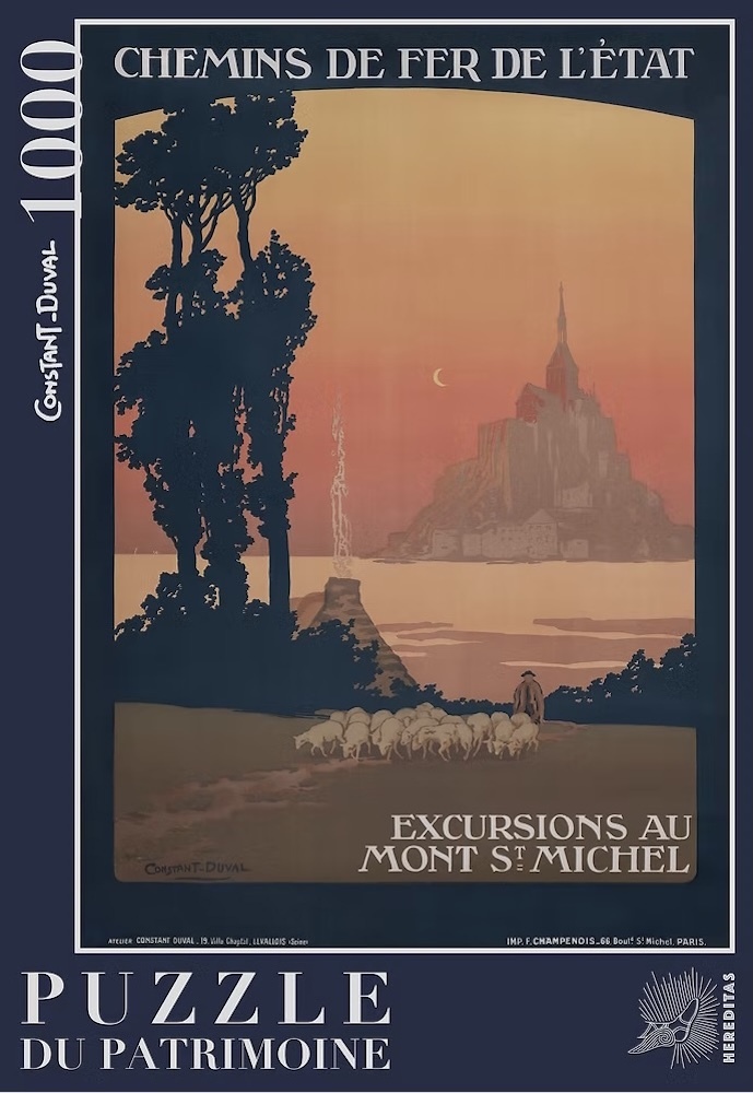 Puzzle 1000 pièces - Le Mont Saint-Michel par Constant-Duval