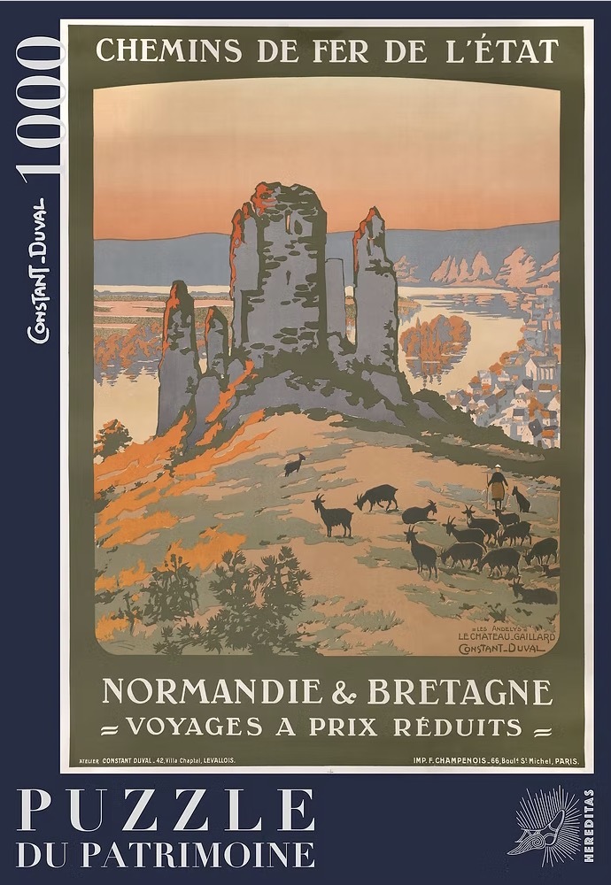 Puzzle 1000 pièces - Les Andelys par Constant-Duval